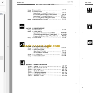 Hitachi EX270 Service Manual