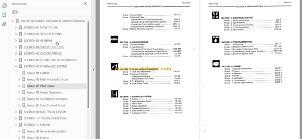 Hitachi EX270 Service Manual