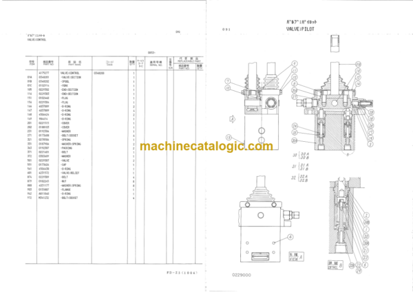 Hitachi KH150-3 Equipment Components Parts Catalog Serial No.0803-