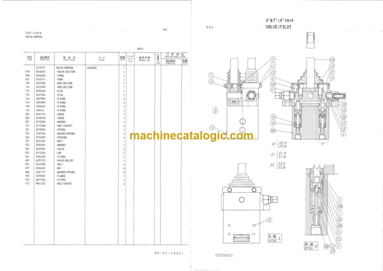 Hitachi KH150-3 Equipment Components Parts Catalog Serial No.0803-