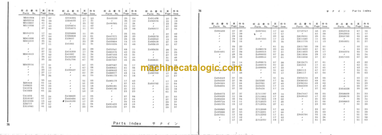 Hitachi KH150-40R LEADER ROTATING TYPE PILE DRIVERS Parts Catalog
