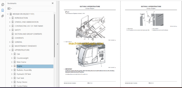 Hitachi ZX245USLC-7H Technical and Workshop Manual