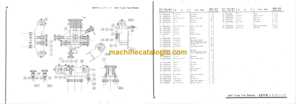 Hitachi KH150-40R LEADER ROTATING TYPE PILE DRIVERS Parts Catalog