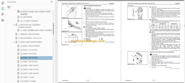 Hitachi V2607 V3307 Series Engine Technicial and Workshop Manual