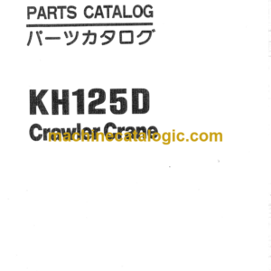 Hitachi KH125D Crawler Crane Parts Catalog Serial No.0802-