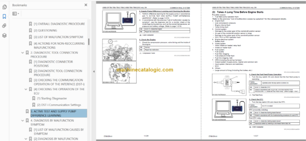 Hitachi V2607 V3307 Series Engine Technicial and Workshop Manual