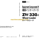 Hitachi ZW330-5B Wheel Loader Equipment Components Parts Catalog