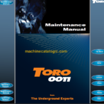 Sandvik TORO 0011 Maintenance Manual Serial No. T5011054