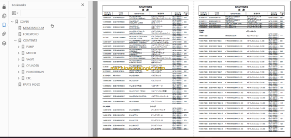 Hitachi ZW220-6 Wheel Loader Equipment Component Parts Catalog