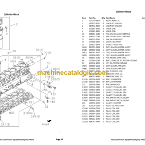 Hitachi ZX470-3 ZX670-3 ZX870-3 Parts Catalog