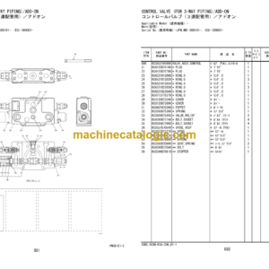 Hitachi ZW330-5B Wheel Loader Equipment Components Parts Catalog