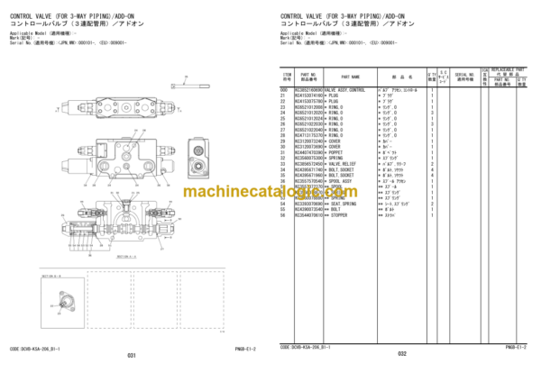 Hitachi ZW330-5B Wheel Loader Equipment Components Parts Catalog