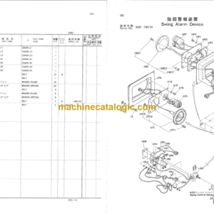 Hitachi KH125D Crawler Crane Parts Catalog Serial No.0802-