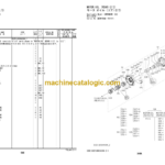 Hitachi ZC35C-5 35T-5 50C-5 50T-5 Vibratory Roller Equipment Components Parts Catalog (PTCJA0-E1-1)