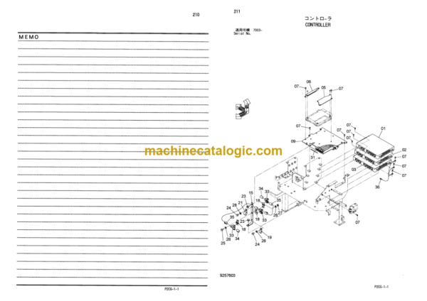 Hitachi Sumitomo SCX2800-2 Crawler Crane Parts Catalog