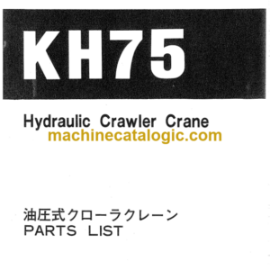 Hitachi KH75 Parts Catalog Serial No.0101