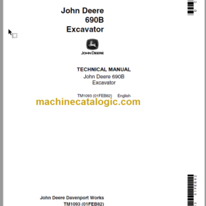 John Deere 690B Excavator Technical Manual