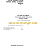 John Deere 450G 455G 550G 555G 650G Crawler Repair Technical Manual