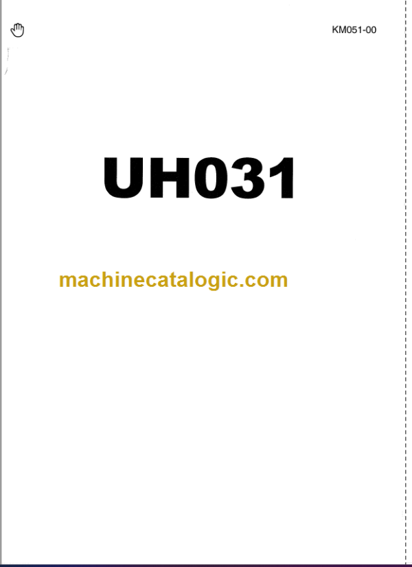 Hitachi UH031 Service manual