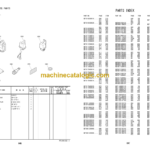 Hitachi ZC35C-5 35T-5 ZC50C-5 50T-5 Vibratory Roller Engine Parts Catalog