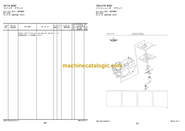 Hitachi ZW370-6 Wheel Loader (PNHJ70-OP1-2) Parts Catalog