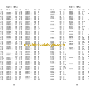 Hitachi ZW180-5A Wheel Loader Equipment Components Parts Catalog