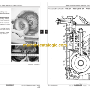 John Deere 410D 510D Backhoe Loaders Repair Technical Manual