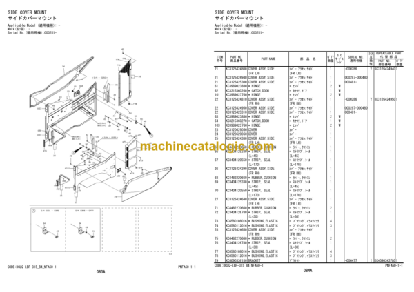 Hitachi ZW310-5B Wheel Loader (PNFA60-1-1) Parts Catalog