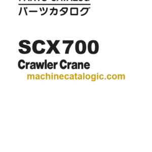 Hitachi Sumitomo SCX700 Crawler Crane Parts Catalog