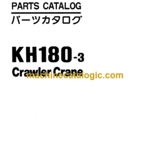 Hitachi KH180-3 Crawler Crane Parts Catalog