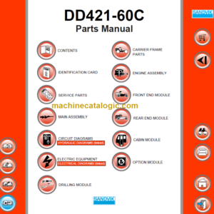 Sandvik DD421-60C Drill Rig Parts Manual Serial No. 116D43797-1