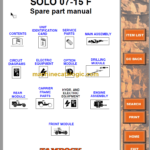 SOLO 7-15 F Parts Manual Serial No. 105A8493-1