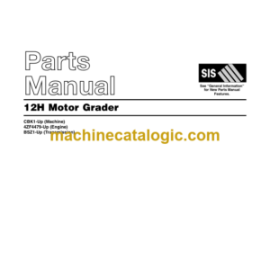 Caterpillar 12H Motor Grader Parts Manual