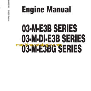 Hitachi 03-M-E3B Series 03-M-DI-E3B Series 03-M-E3BG Series Engine Manual