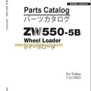 Hitachi ZW550-5B Wheel Loader Parts Catalog