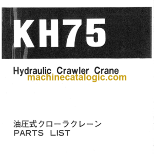 Hitachi KH75 Parts Catalog Serial No.0102-