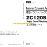 Hitachi ZC120G-6 Single Drum Vibratory Roller Equipment Componets Parts Catalog