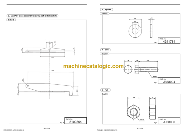 Hitachi ZX470-7 ZX530-7 ZX670-7 ZX870-7 Series ASSEMBLY PROCEDURE MANUAL