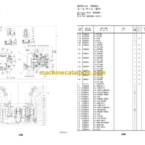 Hitachi EG65R-3 Rubber Crawler Carrier Equipment Components Parts Catalog