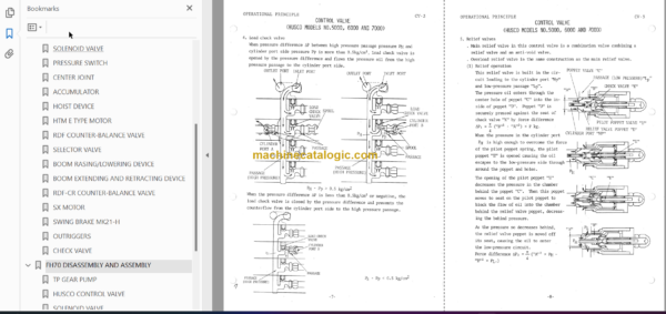 Hitachi FH70 Truck Crane Service manual