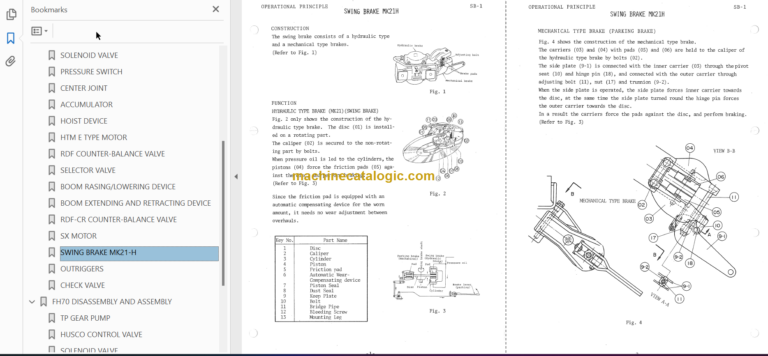 Hitachi FH70 Truck Crane Service manual