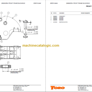 Sandvik TORO 0011 Parts Manual Serial No. T5011054