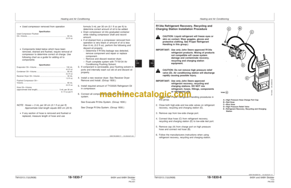 John Deere 640H and 648H Skidder Repair Technical Manual TM10313 13JUN08