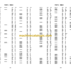 Hitachi ZW250-5B Wheel Loader Parts Catalog