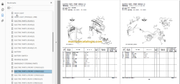 Hitachi ZW180-5B 180PL-5B Wheel Loader Parts Catalog