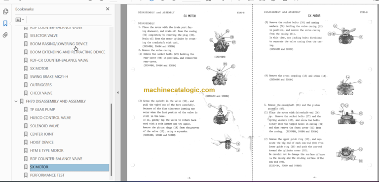 Hitachi FH70 Truck Crane Service manual