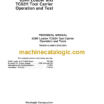 John Deere 624H Loader and TC62H Tool Carrier Operation and Test Technical Manual
