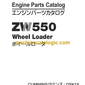 Hitachi ZW550 Wheel Loader Engine Parts Catalog