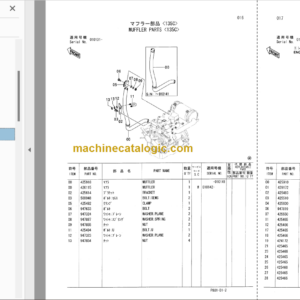 Hitachi CC135 CC135C Vibratory Roller Parts Catalog