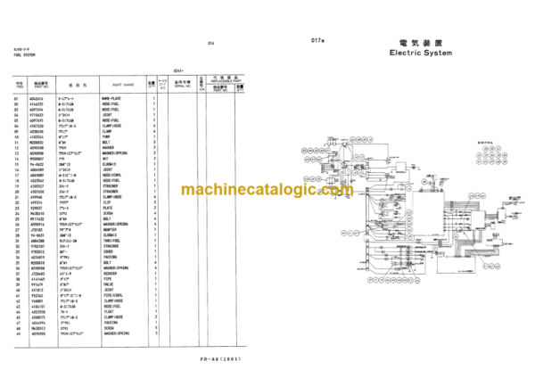 Hitachi KH700-2 Hydraulic Crawler Crane Parts Catalog